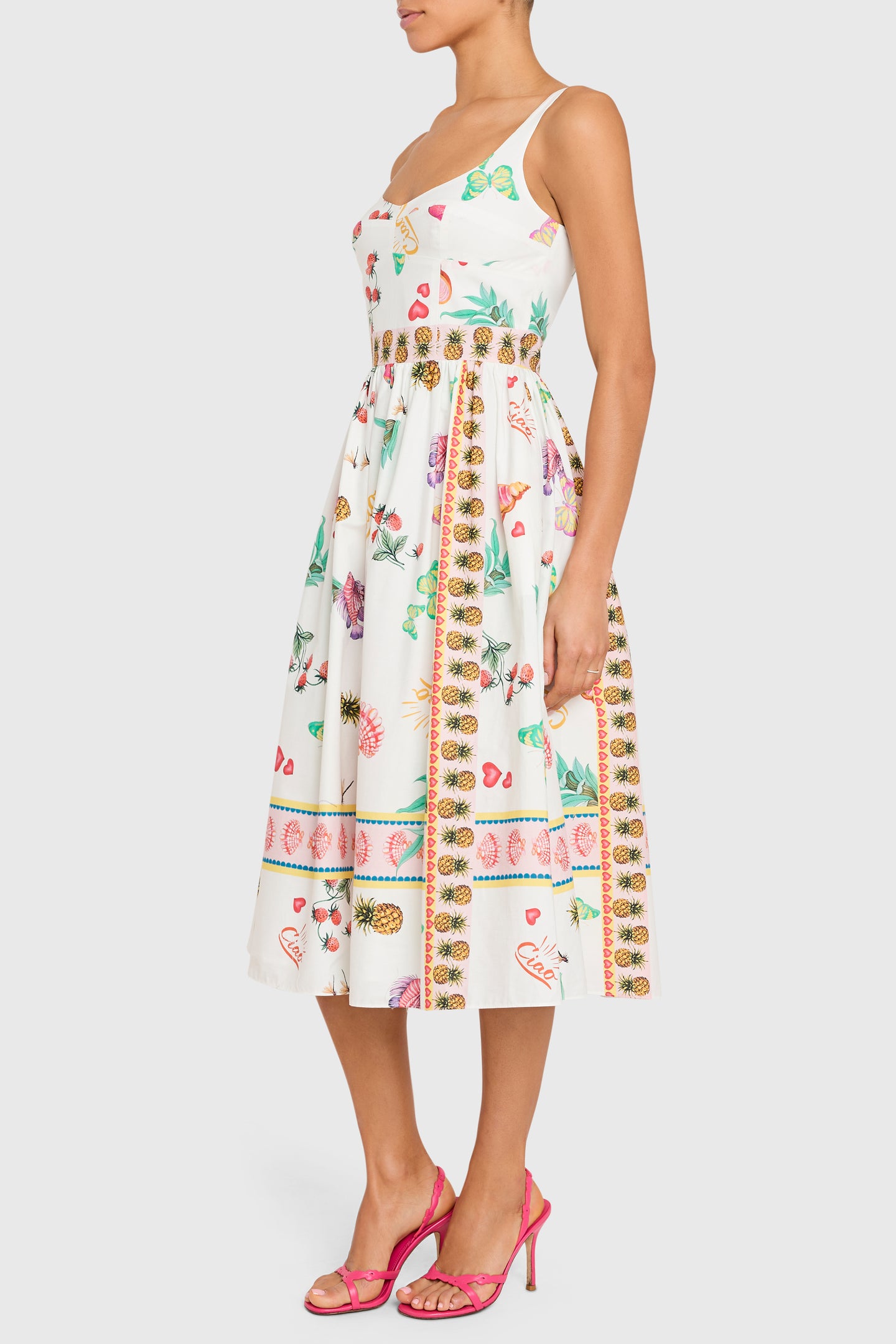Santorini Dress in Postcard View 2